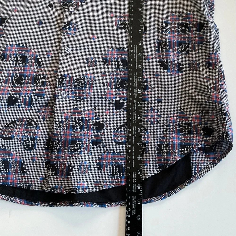 Robert Graham Mens Limited Edition Blues Haven XL Classic Fit Embellished Scull - Picture 4 of 14